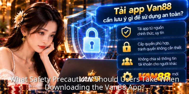What Safety Precautions Should Users Take When Downloading the Van88 App?